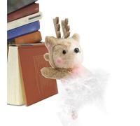 Christmas Tree Ornaments Animals, Cute Festive Animal Pendants, Christmas Decorations Figures, Holiday Craft Decor for Farmhouse, Home, Garden, Offices, Party, 7.09x3.15x3.15 Inches