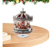 Christmas Tree Ornaments - Christmas Ornaments , ChristmaAs OrnamenNts For The Home, Traditional 2d Festive Christmas Acrylic Decoration Holiday Go Round Horse Figurine For Home Window Festival