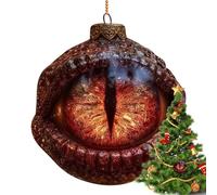 Christmas Tree Ornaments - Hanging Baubles for Holiday Decoration | Glittered Shatterproof Balls with Hooks, Classic Festive Ornaments for Home Indoor Décor and Seasonal Celebration Displays 3.5 in