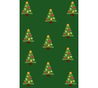 Christmas Tree Pattern Notebook: Tiny Christmas Trees Notebook | Green Holiday Pattern Journal | 6x9 Lined Notebook for Christmas Writing, Notes & Gifts