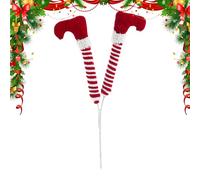 Christmas Tree, Plush Legs Ornament for Festive Decor, Stuffed Props Decoration with Soft Cloth Design, Funny Hanging Legs for Home Outdoor, Lightweight Feature, Fireplace Accessory for Decoration