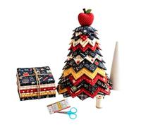 Christmas Tree Quilt Kit, 3D DIY Quilted Christmas Tree Kit with Guide