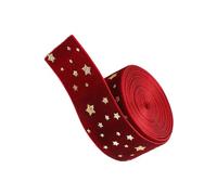 Christmas Tree Ribbon - Christmas Ribbons Bulk | Velvet Christmass Ribbon Festive | Crafts Packaging 78 Inch For Wreath Bouquet Cake Baking Ornaments Wedding Flower