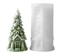 Christmas Tree Silicone Mold - 3D Forest House | Candle Soap Craft
