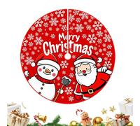 Christmas Tree Skirt - 35 pulgadas Red Festive Holiday Tree Base Cover, Soft Winter Christmas Rug, for Home Dorm Apartment Bedroom Living Room Decor, Fabric Skirt for Party Setup