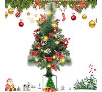 Christmas Tree Stake Light, Battery Operated Christmas Tree Stake Lights, 20 LED Decorative Lights for Lawn and Pathway, Charm Garden Lights with Berries and Pine Cones for Holiday Decor