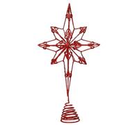 Christmas Tree Star Topper - Iron Star Ornament For Tree Decor
