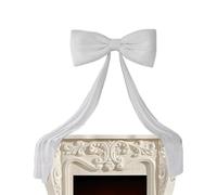 Christmas Tree Topper Bow | 180 x 50 cm ancho Velvet Festive Decorations - 1 x adecuado para instalar Christmas Wreath Bow,for Living Room Party Mantel Wall Display Photo Backdrop Seasonal Celebration
