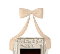 Christmas Tree Topper Bow | 180 x 50 cm ancho Velvet Festive Decorations - Adecuado para instalar Navidad Wreath Bow,for Living Room Party Mantel Wall Display Photo Backdrop Seasonal Celebration