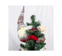 Christmas Tree Topper Gnome - Hand Made Gnome Christmas Decoration, Funny Christmas Tree