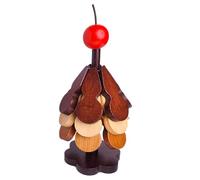 Christmas Tree Trivet Set - 3 Wooden Coasters | 3-piece Foldable Wooden Coasters With Stand, Hot Dishes, Pans, Bowls, Teapots, Plates, Kitchen Counters, And Festive Christmas Décor