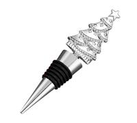 Christmas Tree Wine Bottle Stopper - Creative Wine Cork Decoration | Holiday Champagne Beverage Seal, Reusable Party Accessory, Festive Wedding Supplies, Unique Seasonal Drink Topper for Birthday