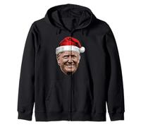 Christmas Trump Face Santa Funny Xmas Meme Hombres Mujeres Niños Sudadera con Capucha