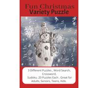Christmas Variety Puzzle: Christmas Variety Puzzle, Christmas, Winter, Presents and more| 6.9 inches, 120 pages | 60 Puzzles... Gift for Vacations, Holidays and Leisure Time.