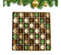 Christmas Velvet Ornaments - 49 piezas Soft Ball Set for Tree, Wreath, Door, Holiday Celebration, , Wedding Decoration, Family, Friends, Colleagues, Home and Office Use