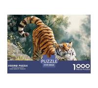 Christmas Village with Snow-Covered 1000 Stück Premium-Karton Puzzle Watercolor Tiger Stressabbau Kreatives Spiel Puzzles Als Wohnaccessoires 38x26cm/1000pcs Christmas Village with Snow-Covered 1000