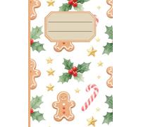 Christmas Watercolor Pattern Notebook - Festive Mini Art Journal: Cozy Winter Writing Book with 119 Lined Pages, 6x9 Soft Matte Cover