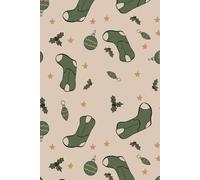 Christmas Western Journal - 6x9 Holiday Notebook with Hand-Drawn Western Stocking Art | 120+ Page Lined Journal for Cowgirls, Country Christmas Lovers & Festive Notes | Perfect Gift