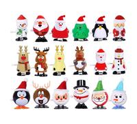 Christmas Wind-Up Toys Bulk, Stocking Stuffers Wind-Up Toys, Wind-Up Christmas Toys, Interactive Goody Bag Fillers, Clockwork Toys for Families, Wind-Up Toy Set for Lovers & Friends