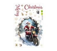 Christmas Window Cling - Window Decals for Glass Christmas | Double Sided Holiday Decorations Sturdy Cling Material with Seasonal Winter Design, Ideal for Kitchen, Bedroom, Bathroom, Classroom