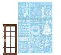 Christmas Window Clings - Stickers, Static Double Sided Clings Party Supplies, Christmass Window Static Stickers For Wall Mirror Bathroom Kitchen Home Apartment Hotel