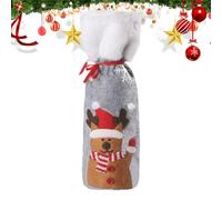 Christmas Wine Bottle Cover - Holiday Wine Bottle Cover Bag Decor | Holiday Theme Design Decoration Tool for Birthday Celebrations, Christmas, Family Gatherings