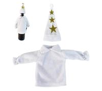 Christmas Wine Bottle Cover, Wine Bottle Coat Hat, Holiday Wine Bottle Decoration, Reusable Wine Bottle Cover, Christmas Wine Bottle Clothes Hat Decorative Bottle Toppers for Parties Favors