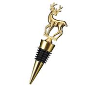 Christmas Wine Stoppers - Christmas Deer Decorative Wine Bottle Stopper | Reusable Champagne Sealer Corks Perfect for Wedding, Birthday, Thanksgiving or Party Decorations,