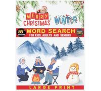 Christmas Winter Holiday Word Search: 55+ Fun & Festive Puzzles for Adults, Seniors & Teens | Large Print Brain Games for Relaxation, Memory & Holiday Cheer