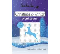 Christmas Winter Themed Word Search Puzzle Book | Holiday Fun Relaxing Stress Relief for Adults | Great Gift & Stocking Stuffers: 6x9, 112 Pages
