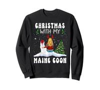 Christmas with My Maine Coon Cat Kitty Funny Xmas Sudadera