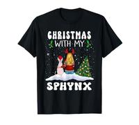 Christmas with My Sphynx Cat Kitty Funny Xmas Camiseta