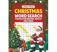 Christmas Word Search: 60 Easy-to-Read Large Print Holiday-Themed Puzzles | A Joyful Activity Book and Perfect Gift for Adults, Seniors, and Teens