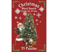 Christmas Word Search Book: Word Searches with Easy to Read Print about Christmas, Presents, Holiday Season, and more, 6x9 Inches, 70 pages, 35 puzzles, fun for vacations, holidays, or birthday gifts