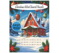 Christmas Word Search: Christmas Word Search Puzzle with Large Print | 8.5x11 inches, 100 pages | 50 puzzles... Gift for Christmas and Relaxation