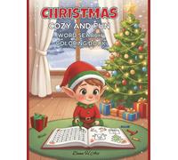 Christmas Word Search Coloring Book: Cozy and Fun Puzzles and Coloring Pages for Kids Ages 6-10