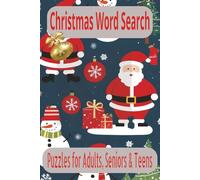 Christmas Word Search: Easy to Read Print, 50 + Puzzles... 6x9" 110 Pages.