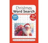 Christmas Word Search: Easy to Read Print with Christmas Theme | 6X9 inches, 110 pages | Gift for Vacation, Holidays, and Free Time
