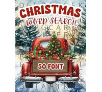 Christmas Word Search Extra Large Font (50 Font): Christmas Themed Extra Large Print Word Search Puzzles For Adults, Teens and Seniors. Relaxing ... or Present (Extra Large Print Puzzle Series)