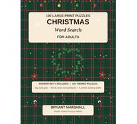 Christmas Word Search for Adults: 100 Large Print Puzzles Celebrating the Season of Wonder - Relaxing Brain Games for the Holidays and Staying Sharp