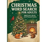 Christmas Word Search for Adults: Large Print Holiday Fun with 1000 Hidden Words, 50 Themed Puzzles for Seniors & Christmas Activity Lovers