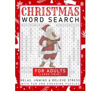 Christmas Word Search For Adults Large Print: Winter Themed Word Find Puzzles For Seniors, Adults Men & Women | Fun Xmas Holiday Activity Book With Solutions