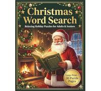 Christmas Word Search for Adults/Seniors: Relaxing Holiday Puzzles for Adults & Seniors | Large Print | Festive Brain-Boosting Fun