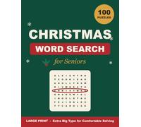 Christmas Word Search for Seniors: 100 Large Print Puzzles in Extra Big Type - Festive Holiday Word Find Book for Adults with Full-Page Solutions (Bright Page Large Print Puzzles)