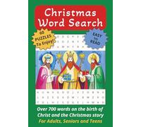 Christmas Word Search: Holiday word search book - 700+ Bible-based words on the birth of Christ & Christmas story, 6x9, 120 pages, for seniors, adults and teens