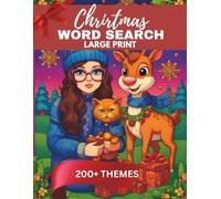 Christmas Word Search Large Print 200+ Festive Puzzles for Adults and Seniors: Holiday-Themed Word Search Book Relaxing Christmas Activity with ... Gift for Winter Fun and Brain Exercise