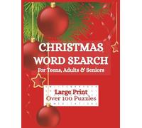 Christmas Word Search: Large Print Holiday Brain Games and Word Puzzles for Teens, Adults, and Seniors