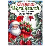 Christmas Word Search Large Prints For Adults & Seniors: Festive Word Searches With Christmas Puzzles for Adults to Enjoy Relaxation and Mental ... Holiday. Large Prints Per Pages 60+ Words.