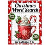 Christmas Word Search Large Prints for Kids Ages 8-12: A Festive Collection of Easy-to-Read Holiday Word Puzzles Featuring Christmas Traditions, ... Santa's Workshop, and Screen-Free Family Fun.