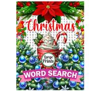 Christmas Word Search Large Prints: Relaxing Holiday Word Puzzles for Adults and Seniors .Festive Large Print Brain Games for Relaxation, Focus, and Christmas Cheer.